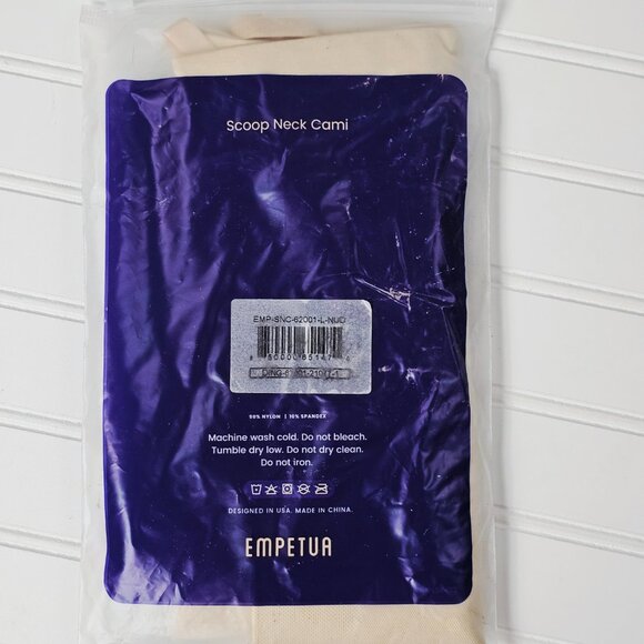 Empetua by Shapermint Women's Nude Scoop Neck Shaping Cami Size L NWTF - Picture 14 of 14